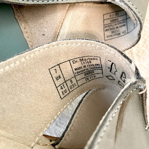 Dr. Martens Dusty Teal Leather Sandals Size US9 UK7 EU41 Rare Style & Color - Picture 3 of 6